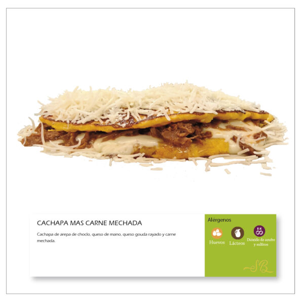 Cachapa + carne mechada