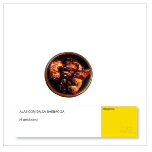 Alas con salsa barbacoa